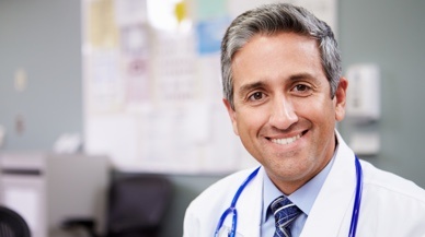 Smiling doctor