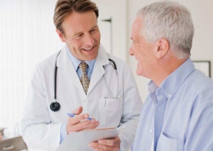 Doctor talking to a patient Doctor talking to a patient